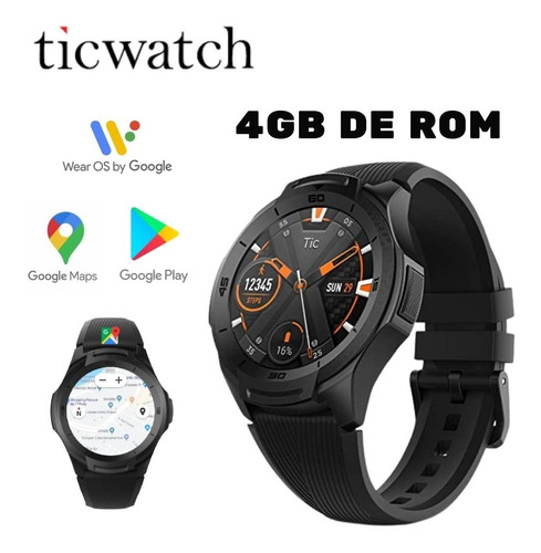Relógio Ticwatch S2 Sistema Wear Os, Google Maps, Play Store