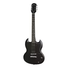 Guitarra Eléctrica EpiPhone Sg Special Ve De Álamo Ebony Con Diapasón De Palo De Rosa