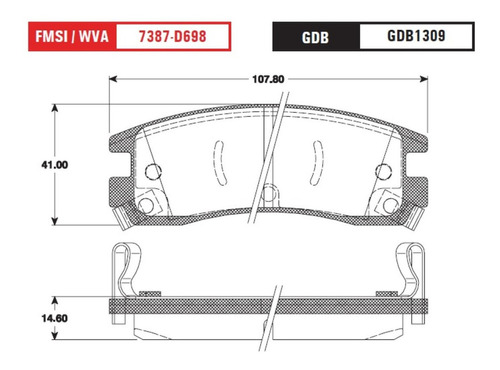 Balatas Trw Traseras Pontiac Montana 2002 A 2004 Foto 2