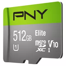 Pny Technologies 512gb Elite Uhs-i Microsdxc Memory Card Wit