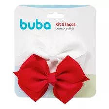 Kit 02 Laços Presilhas Faixas Cabelo Infantil Cores Buba