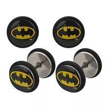 Dc Comics Batman Logo Frentes Atornille Pendientes