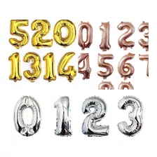 Globos Numeros Foil