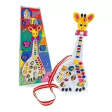 Brinquedo Guitarra Musical Infantil Bebê Com Luz Envio Hoje