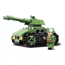 Tanque De Guerra 121 Peças Blocos De Montar Compatível Lego