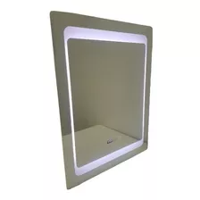 Espejo Led De Baño 80x60 Cm Tablero/desempa/temperatura/hora