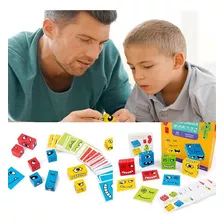 Kid's Cube Building Block Expressões Correspondência