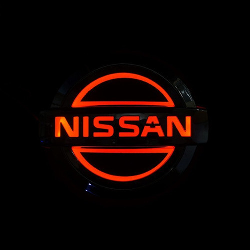 Logotipo De Luz De Coche Nissan 5d Led 11,7 Cm X 10 Cm Foto 10