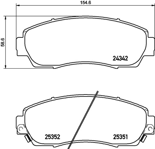 Balatas Delanteras / Acura Rdx Base 2007 A 2012 Semimetlica Foto 2