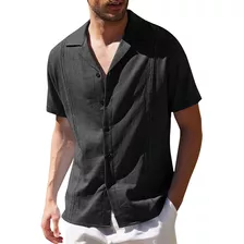 Camisas Guayabera Masculinas De Manga Curta Camisa Cubana De