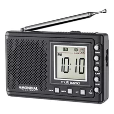 Rádio Portátil Mondial Rp-04 Multi Band Grafite Bivolt