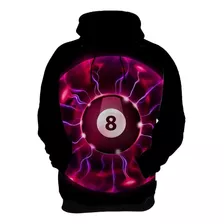 Blusa De Frio Moletom Bola 8 Bola De Sinuca Bilhar Jogo 02