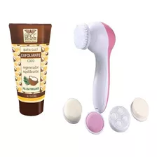 Exfoliante De Coco + Cepillo Eléctrico 5 En 1