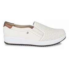 Zapato Slip On Mujer Cuero Viale Hues/toff 