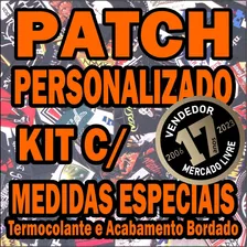 Kit 6 Patches Termo 3x 40x30cm + 3x 10x10cm Personalizados