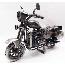 Miniatura Moto Artesanal Estilo Bagger Policial B M W.