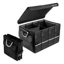 Organizador De Cajuela Plegable Ligero Impermeable Automóvil Color Negro Liso