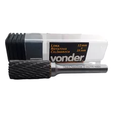 Lima Rotativa Cilindrica 12x25 Hast 6mm Lav0012 - Vonder