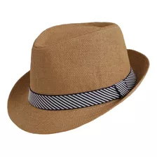 Sombrero Fedora Tejido A Mano Playa Viajes Clima Cálido 