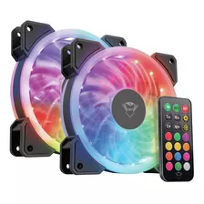 Ventilador Led Illuminated 2 Unidades Gxt 770 Rgb - Trust 