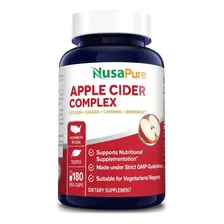 Complejo Vinagre Sidra De Manzana X180u 1750mg Previene Acv 