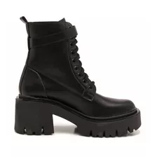 Borcegos Con Plataforma Otoño/inv Heben Acordonados Botas