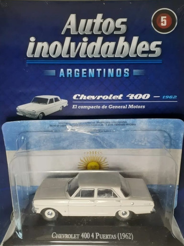 1962 Chevrolet 400 4 Puertas ARG5 Auto 1/43 Salvat Auto Inolvidables
