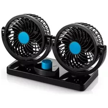 Mini Ventilador Doble 12v Para Auto 360° Alta Potencia X304