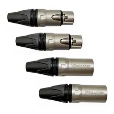 4 Plug Xlr Wireconex (2 Macho +2 Femea)