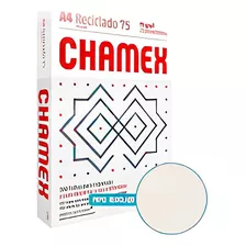 Papel Reciclado Chamex A4 75g Ecológico Cor Bege