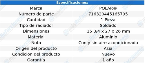 Radiador Soldado Nissan 300zx V6 3.0l Aut 89-96 Polar Foto 2