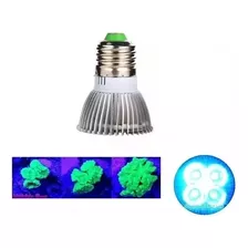 2x Lâmpada Led E27 Azul Para Luz De Iluminação Aquário - Lua