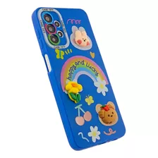 Funda Silicona Diseños Muñequitos Teddy 3d Para Samsung A13