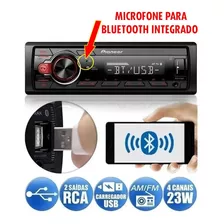 Auto Radio Pioneer Mvh-s218bt Bluetooth Usb Envio Imediato