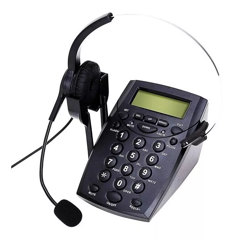Teléfono Noganet Nt-200d Cabezal Operador Manos Libres