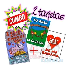 Tarjeta Cascara Banana + Choo Choo Tarjeta San Valentín 