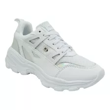 Tenis Coqueta 137000-b Sintético Blanco Niñas