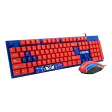 Kit Gamer Spiderman 3 En 1 Teclado/mouse/audifono