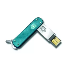 Conducir Flash Usb Victorinox Delgado 2.0, 64 Gb , Azul