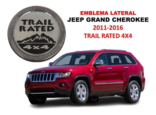 Emblema Compatible Jeep Grand Cherokee Trail Rated 4x4 11-16 Foto 3