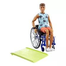 Boneco Ken Com Cadeira De Rodas Barbie Fashionista Mattel