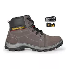 Bota Masculina 100% Couro Impermeável Timberland +brindes