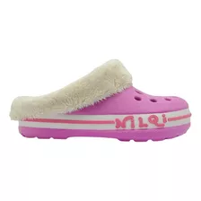 Babuche Infantil Sandália Com Pelo Lã Super Macia Pantufa