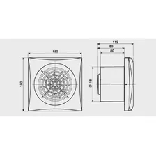 Exaustor Para Banheiro Mod: Silent-200cz - 110v - S&p