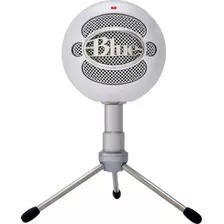 Microfone Blue Snowball Ice Branco Condensador Usb