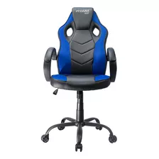 Cadeira Gamer Mx0 Giratoria Preto E Azul Mymax