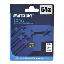 Memoria Micro Sd 64gb Patriot Lx Series Clase 10 Video