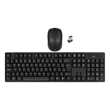 Kit De Teclado E Mouse Sem Fio Mbtech K4 Português Cor Preto