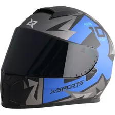 Casco X-sports M66 Azul. Varios Diseños Nuevo Ingreso!!!