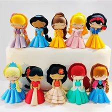 Kit Princesas Em Feltro 18 Personagens 